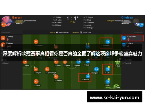深度解析欧冠赛事真相看你是否真的全面了解这项巅峰争霸盛宴魅力